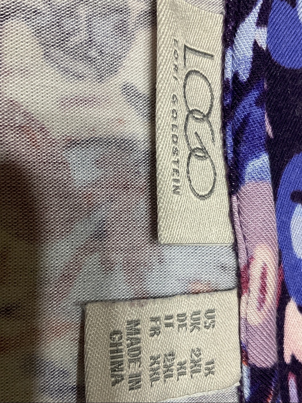 LOGO by Lori Goldstein Floral Asymmetrical Tunic - Picture 5 of 11